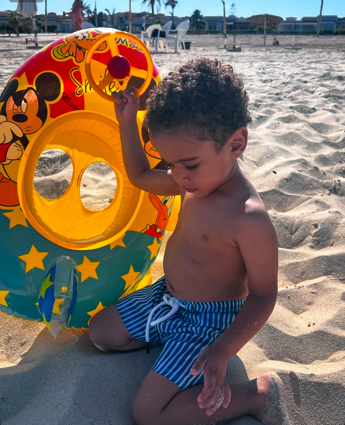 Teal Stripes Swimsuit