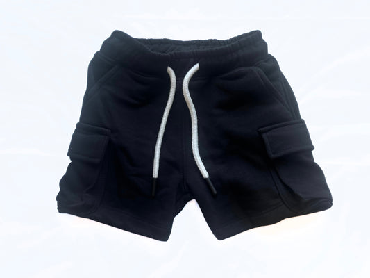 Black Cargo Shorts