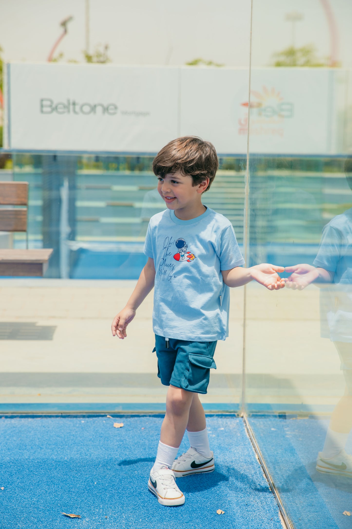 Navy Blue Cargo Shorts