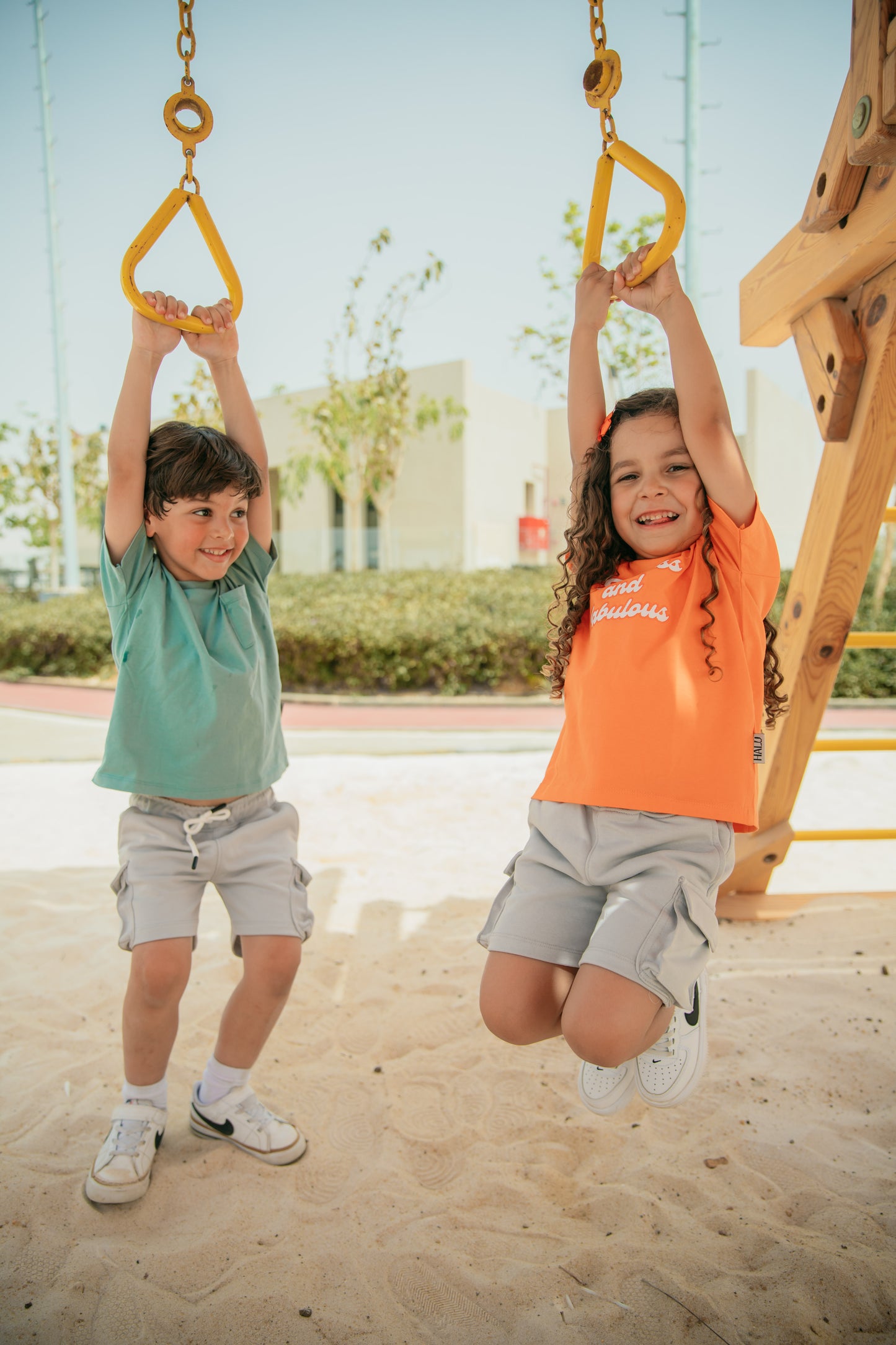 Light Grey Cargo Shorts