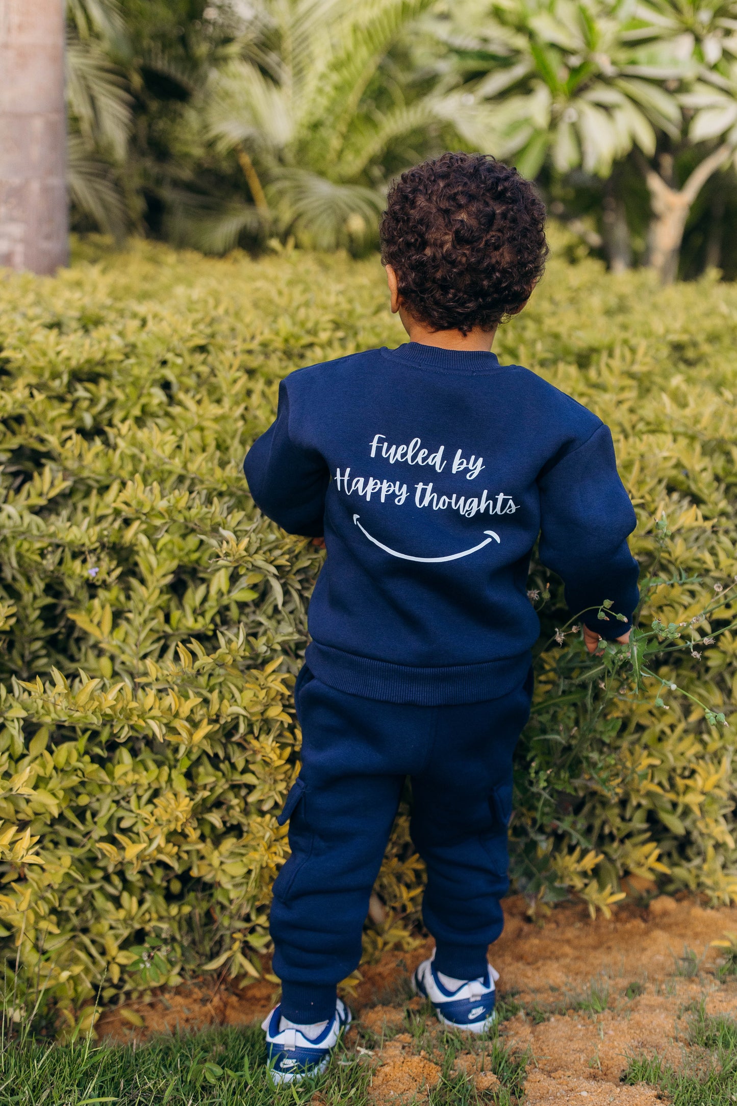 Happy Human Navy Sweatshirt - Unisex